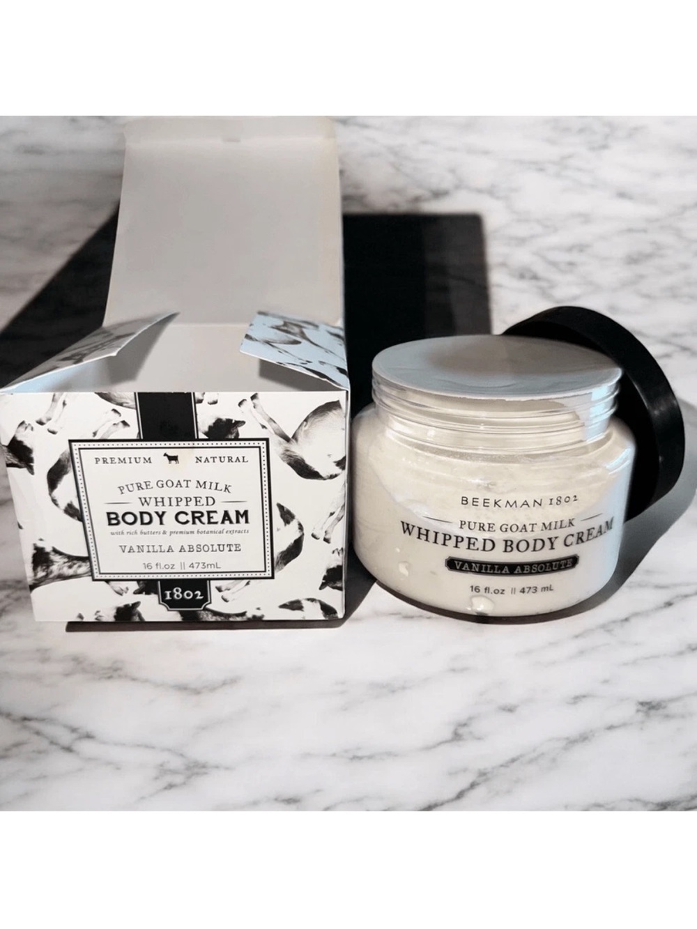 Beekman 1802 Vanilla Absolute Whipped Body Cream.